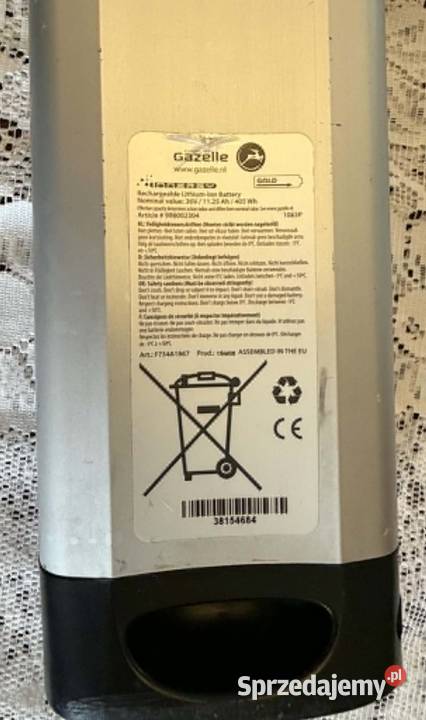 AKUMULATOR BATERIA GAZELLE INNERGY 1125 Ah 405Wh Maków Mazowiecki
