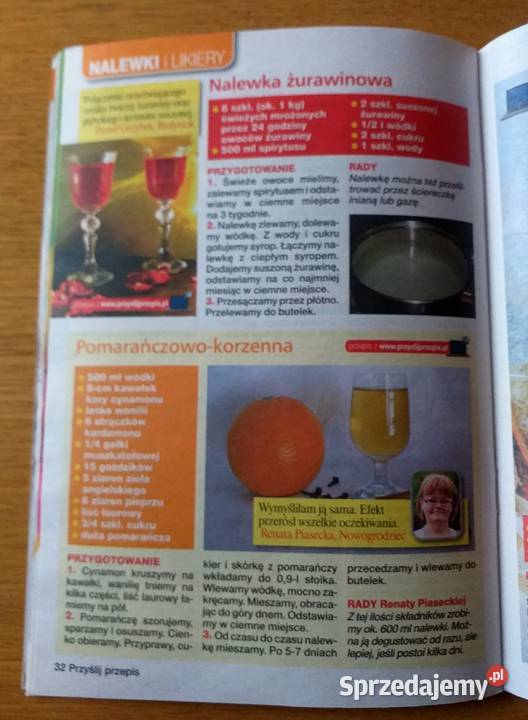 PRZYŚLIJ PRZEPIS 62013 MIN NALEWKA ŻURAWINOWA Piszczac