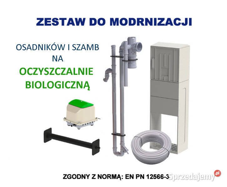 ZESTAW DO MODERNIZACJI SZAMBA NA OCZYSZCZALNIE Zielona Góra sprzedam