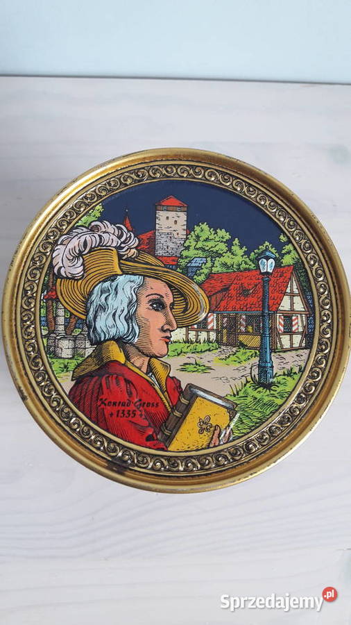 Puszka metalowa pudełko pojemnik E OTTO SCHMIDT Pozostałe Głuchołazy