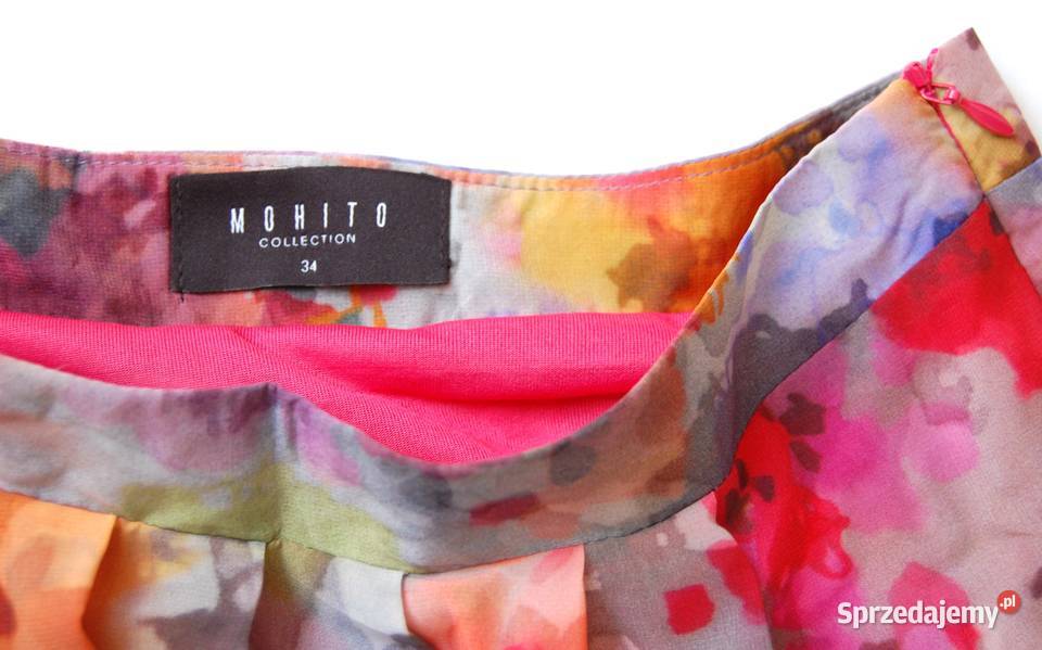 Letnia zwiewna spódnica maxi Mohito 34 XS kwiaty Lublin