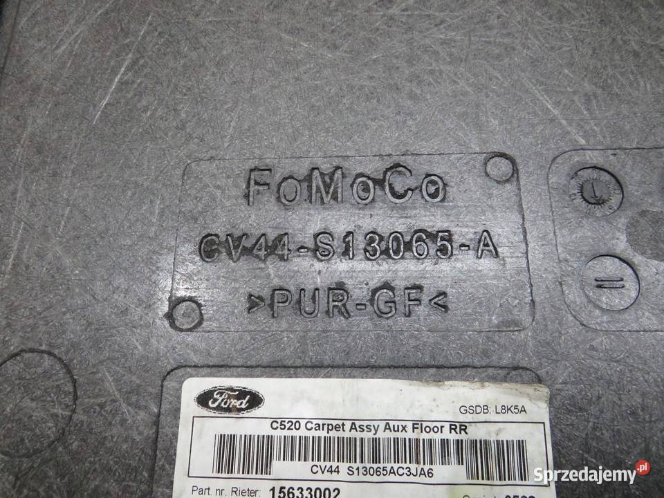 PODŁOGA DYWAN WYKŁADZINA BAGAŻNIKA FORD KUGA MK2