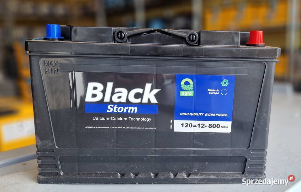 Akumulator 120Ah 800A Black Storm POLSKI Nowy Wrocław