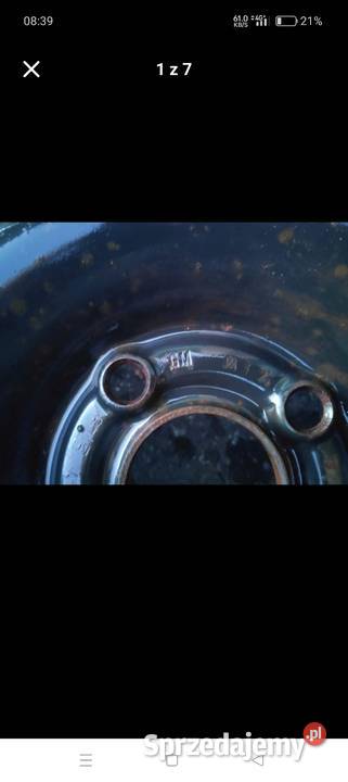 Kolo zapasowe 15 opel astra 2 Vectra 4x100 et49 osobowe Pozostałe Łódź