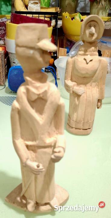 Figurki z drewna 9 sztuk