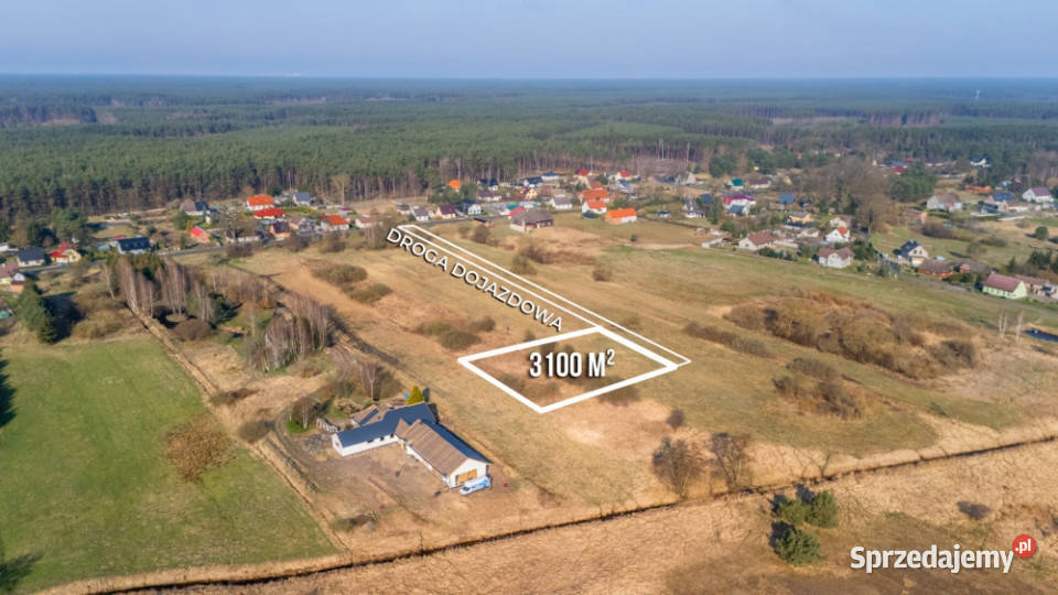 Działka w zielonej okolicy pod Szczecinem z