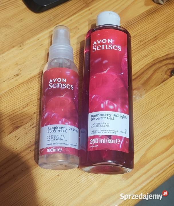 Zestaw kosmetyków do ciała AVON Senses Raspberry Dla kobiet mazowieckie Piaseczno