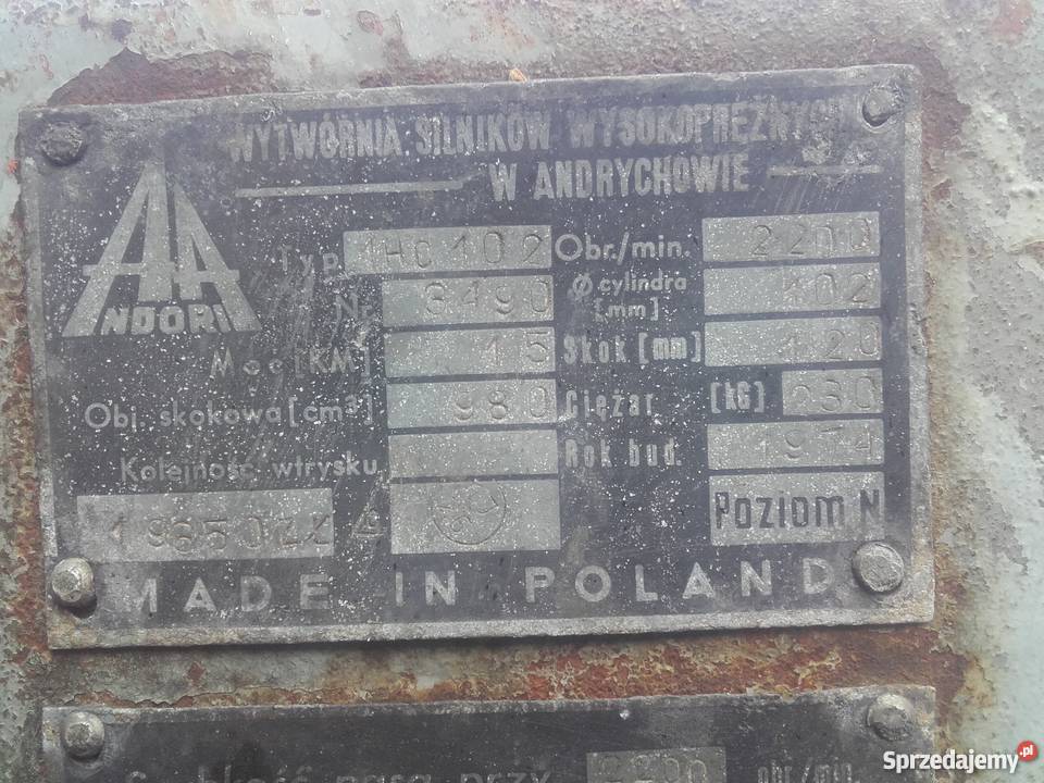 Silnik andoria S 15 1HO 102 ESEK lubelskie Suszów