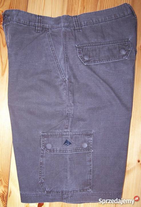 Krótkie spodenki Emerica 100 bawełna z USA brązowy/beżowy Białystok