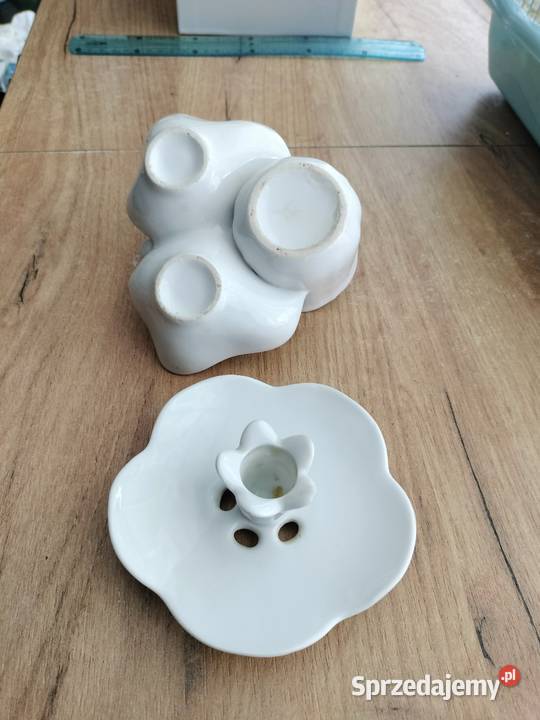 Porcelanowy zestaw dwojak do soli pieprzu i Choszczno