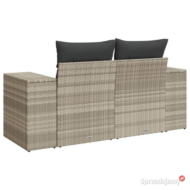 Sofa ogrodowa z poduszkami 2osobowa jasnoszara Warszawa sprzedam