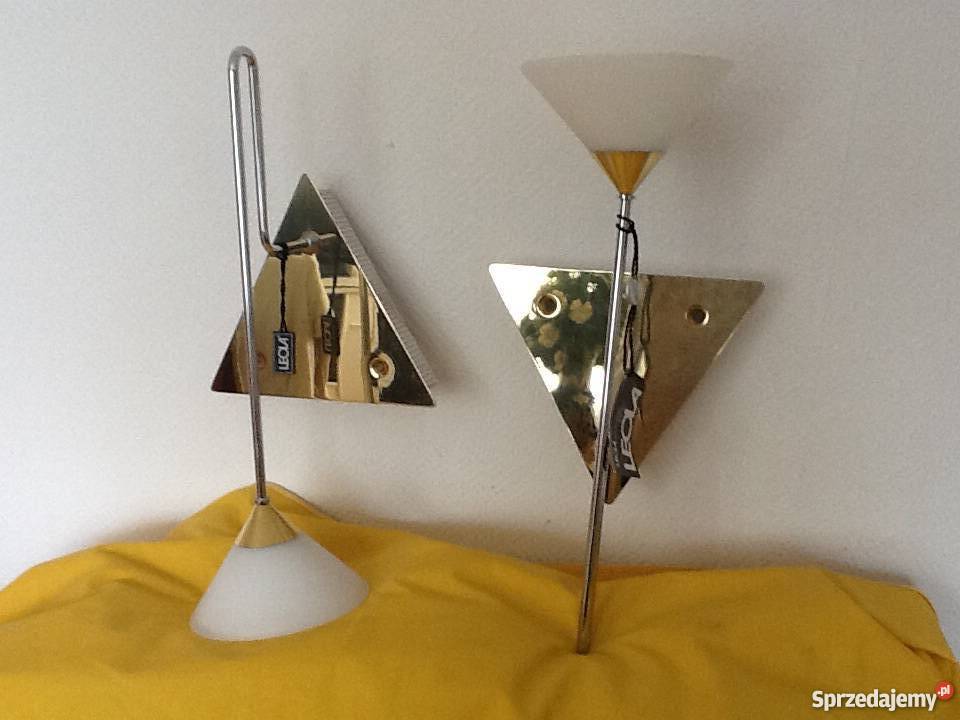 orginalne 2 lampy ścienne z Leola kupione w Nie