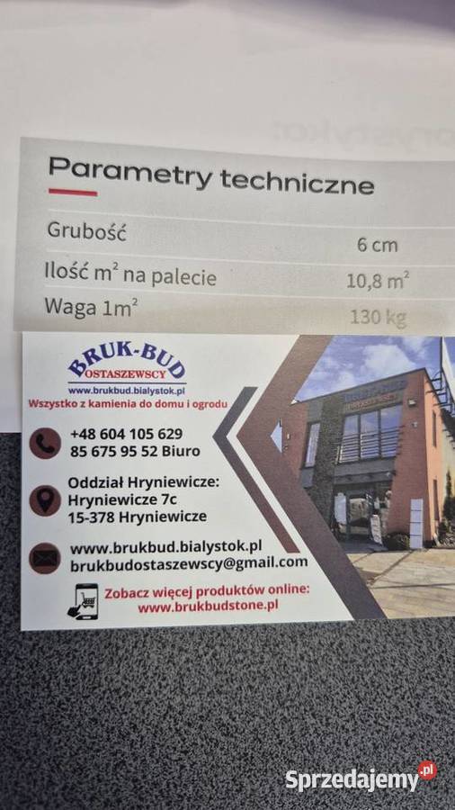 Kostka brukowa starobruk szlachetny Hryniewicze
