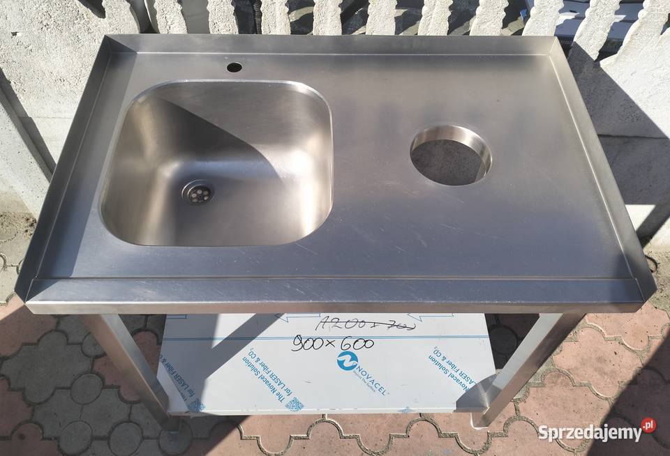 Zlew 1komorowy gastronomiczny 95x60x85 Słupia Kapitulna