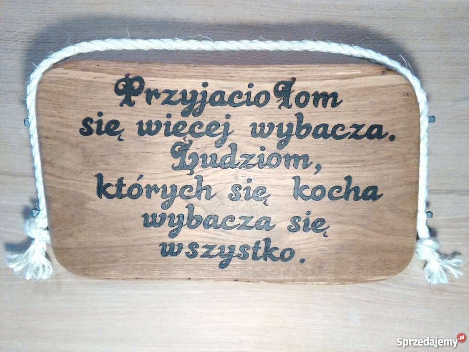 Pirografia ręczne wypalane napisy na deskach Czerwionka-Leszczyny