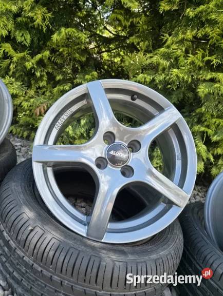 Nowe Felgi aluminiowe 4x108 et25 7j r16 peugeot Samochodowe Motoryzacja Dębinka