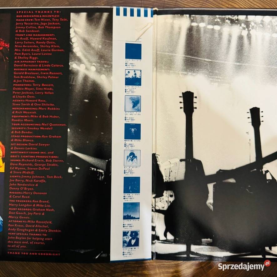 Eagles Eagles Live NMNM Japan Obi 2LP 1980 pomorskie Gdynia sprzedam