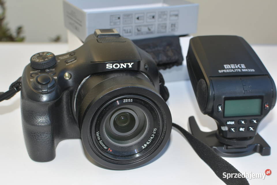 Sony CyberShot HX400V lampa błyskowa torba Elektronika