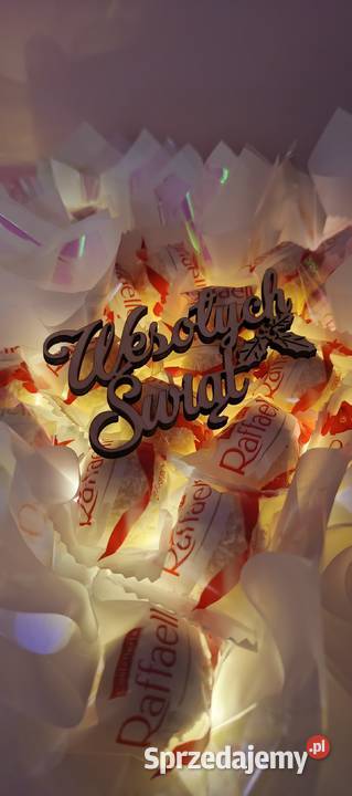 Bukiet świąteczny w kształcie gwiazdy Raffaello Wrocław