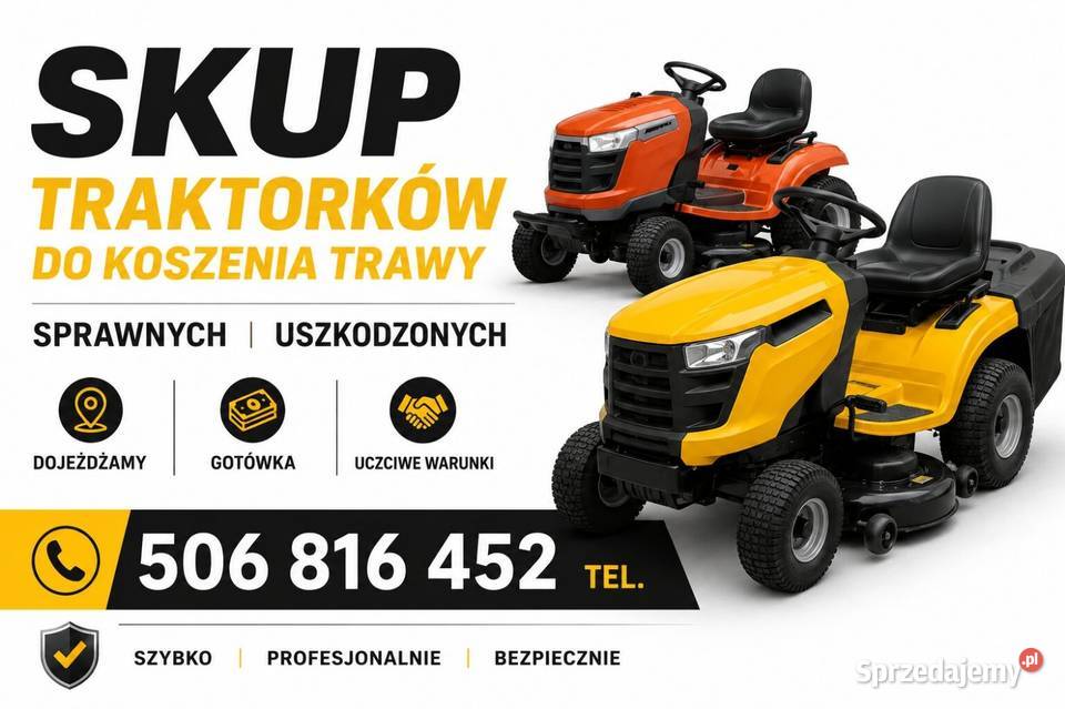 SKUP TRAKTORKI DO KOSZENIA TRAWY POJAZDY Opole