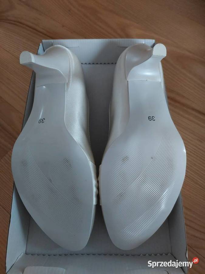 Buty ślubne satynowe ivory 26cm Rybczewice Drugie