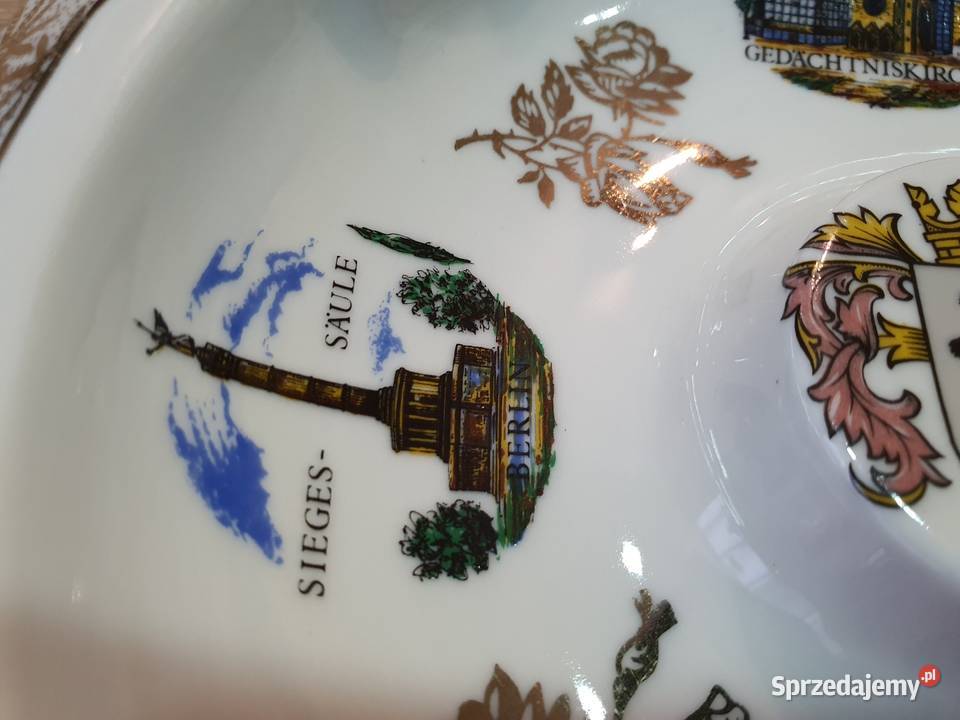 Popielnica porcelanowa Schedel Bavaria Porcelana i szkło lubuskie Nowa Sól