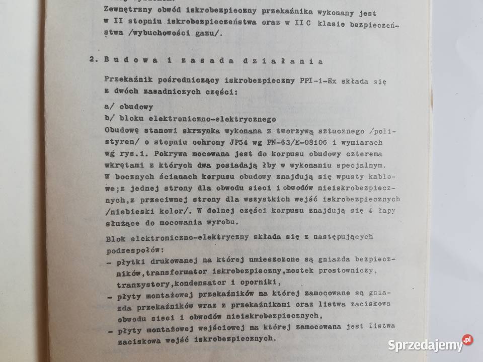 Przekaźnik pośredniczący iskrobezpiezcny PPI1Ex Dąbrowa Górnicza