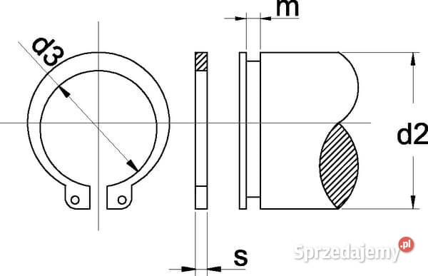Pierścień zabezpieczający 25 x 2 mm 702048W Kamionna sprzedam