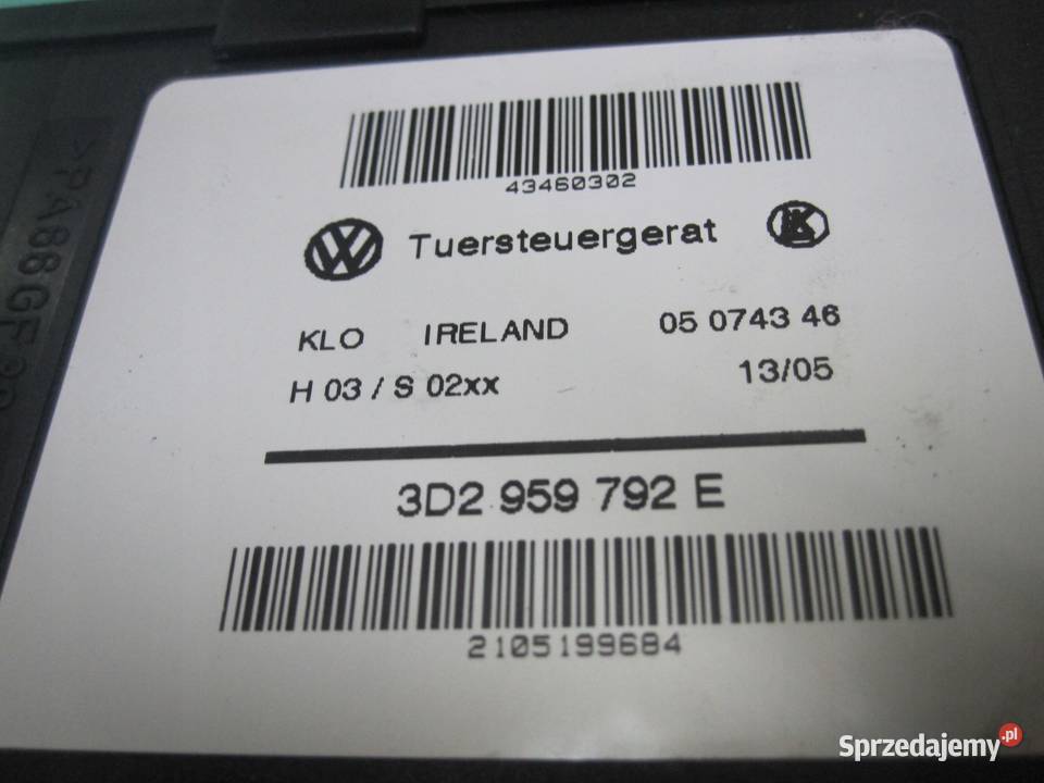 VW TOUAREG I 05r podnośnik szyby lewy przód Mechanizmy opuszczania szyb sprzedam