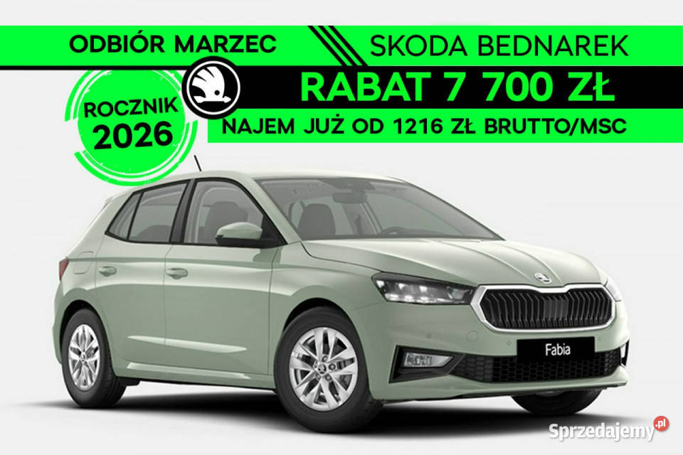 koda Fabia Drive 10 TSI 95 Odbiór w marcu IV zielony Łódź sprzedam