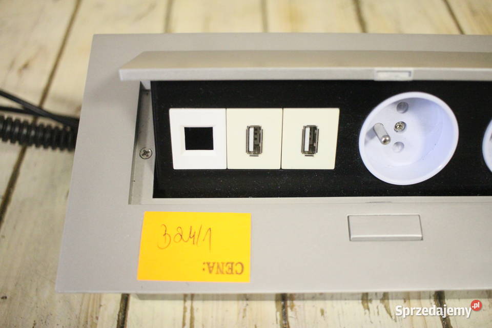 Gniazdo Elektryczne Internetowe USB blatowe Elektronika