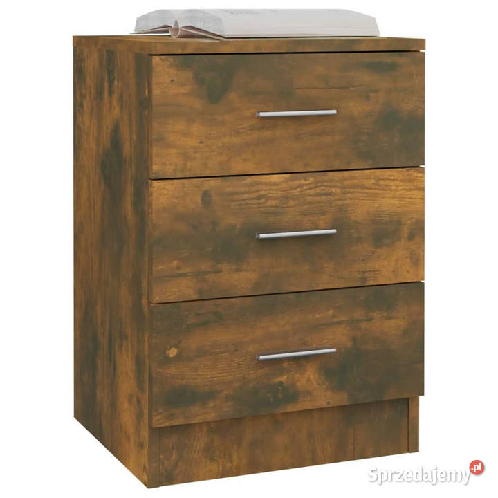 Szafki nocne 2 przydymiony dąb 38x35x56 WM815322 Nocne Warszawa