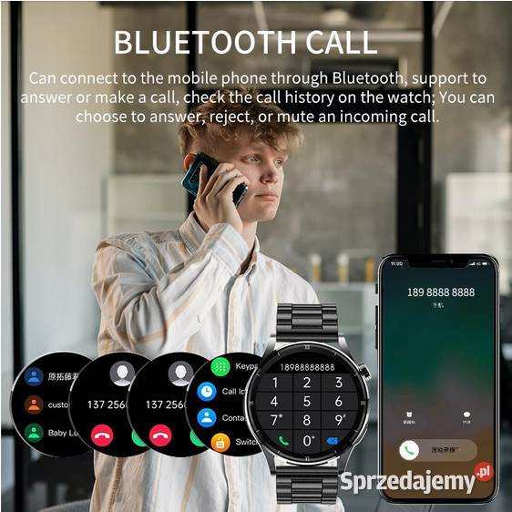 Smart Watch LIGE AMOLED unisex Mierzyn