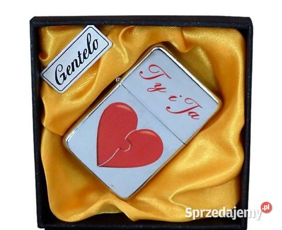 Zapalniczka Benzynowa Gentelo z Napisem Ty i Ja Ostrowy nad Okszą