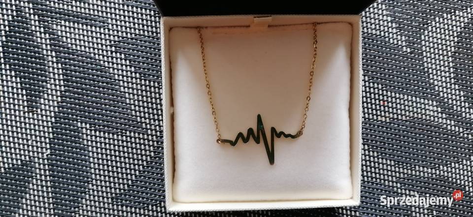 nowy pozłacany naszyjnik celebrytka puls życia