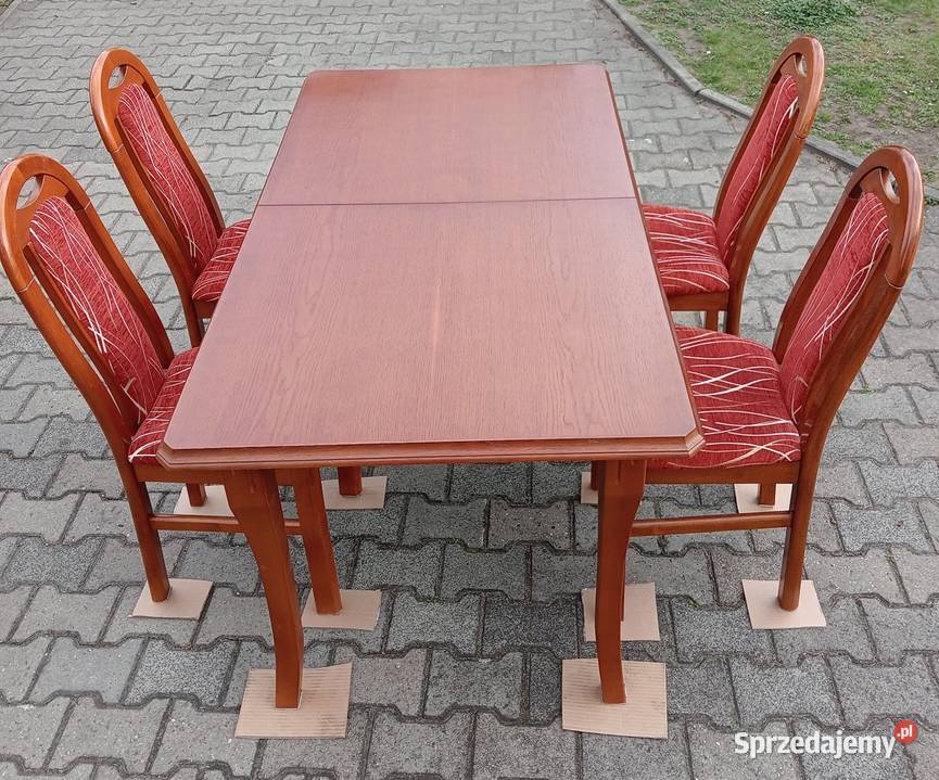 Transport Stół rozkładany 4 krzesła długość 154 84cm Jaworzno sprzedam