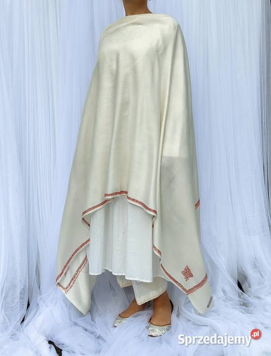 Szal orientalny indyjski haftowany haft paisley Szczecin