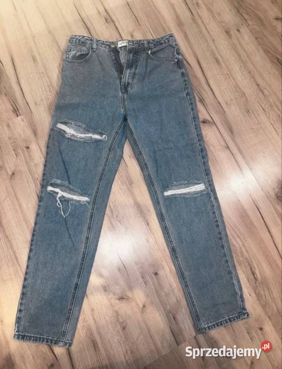 Spodnie jeans S z dziurami Długie wielkopolskie sprzedam