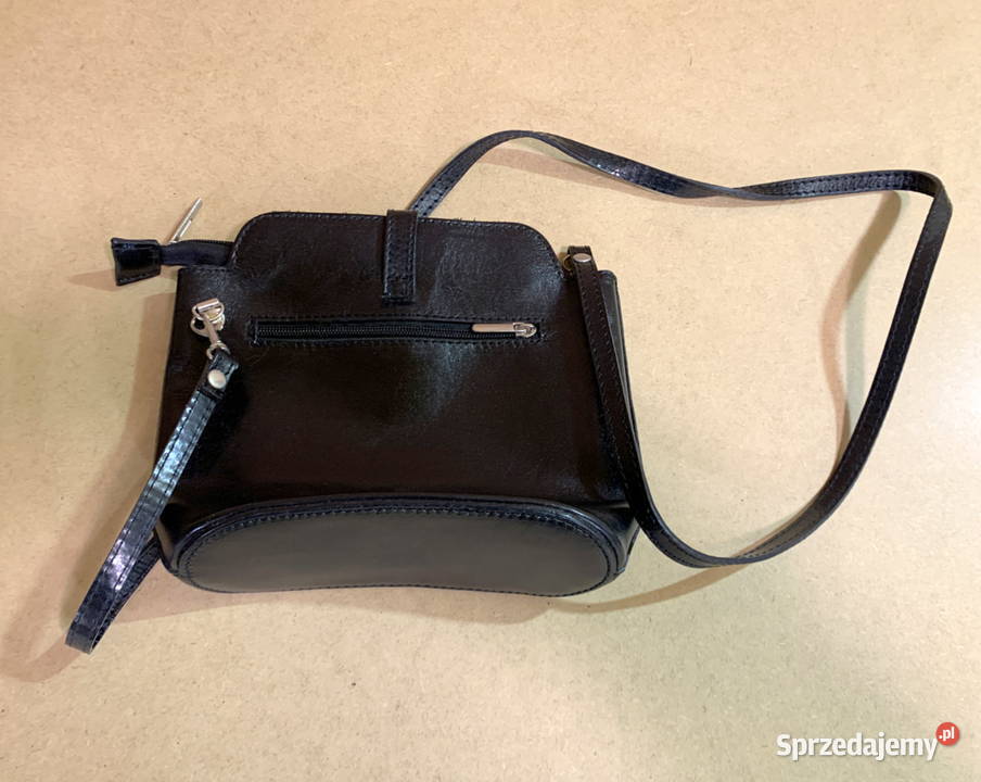Torebka skórzana czarna 80 sprzedam