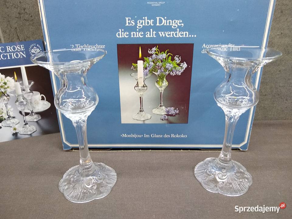 Świeczniki Rosenthal Monbijou Kalisz sprzedam