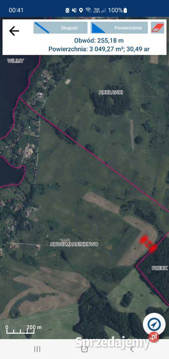 Działka siedliskowa w Nasach jez Dadaj Olsztyn