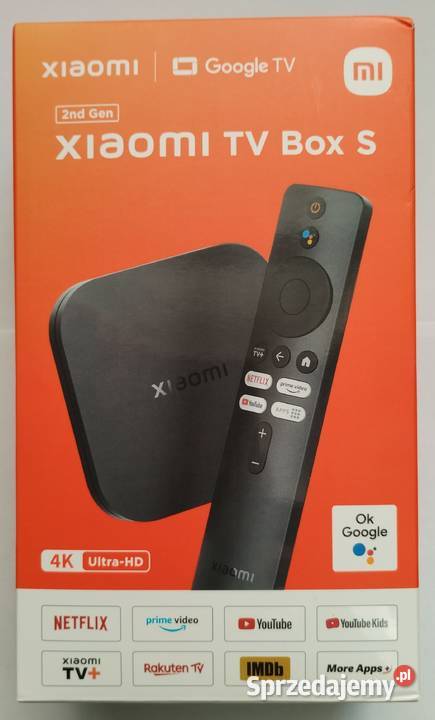 Odtwarzacz multimedialny 4K XIAOMI MI Box S Smart TV 2-Gen Czarny