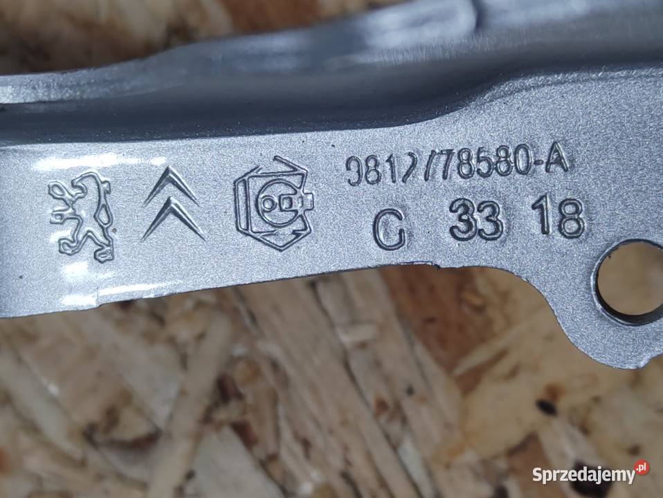 Zawias Maski Lewy Citroen C3 III 2016 9812778580 Pleszew