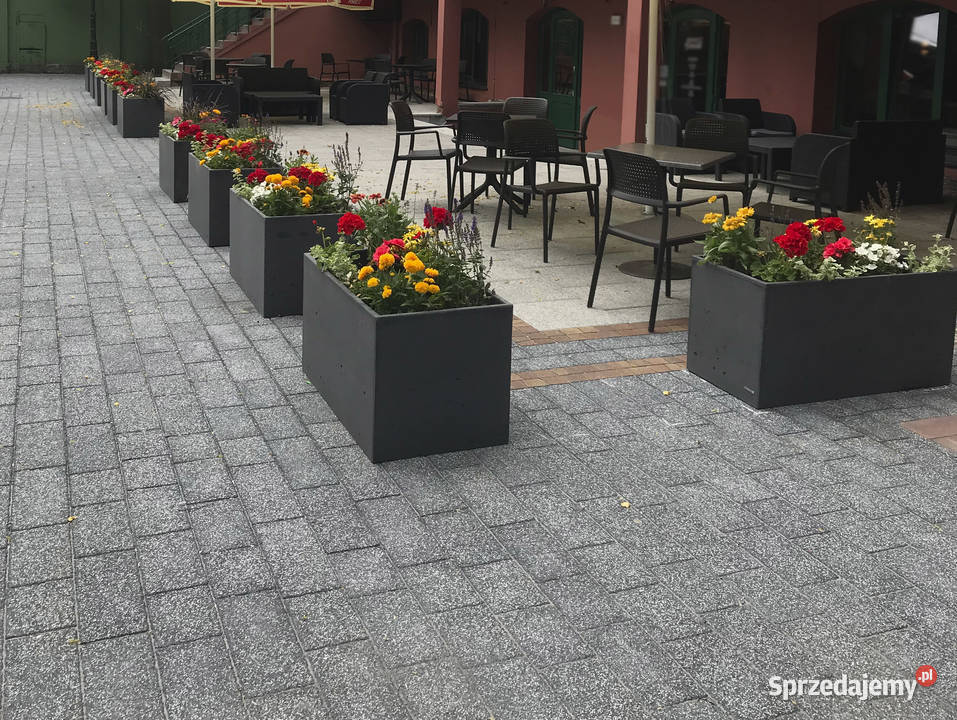 Donica betonowa 100x50x70 Donice betonowe beton Rawicz