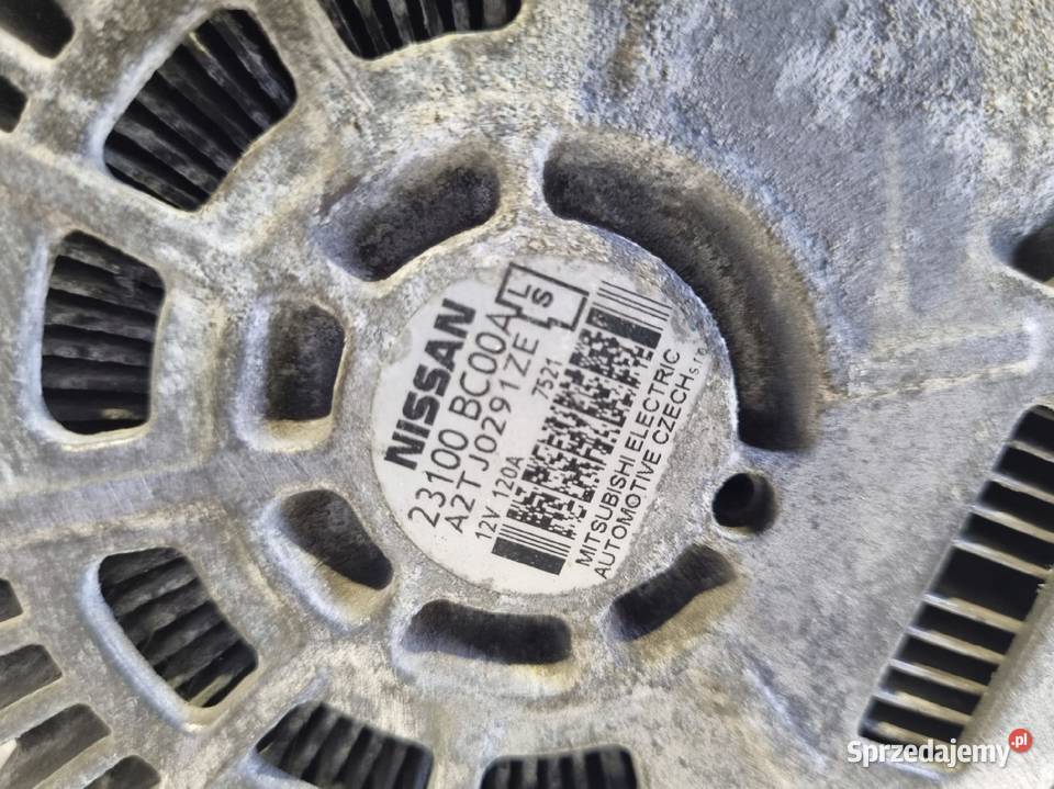 ALTERNATOR Nissan Note 16 16V 23100BC00A 120A osobowe Rudka