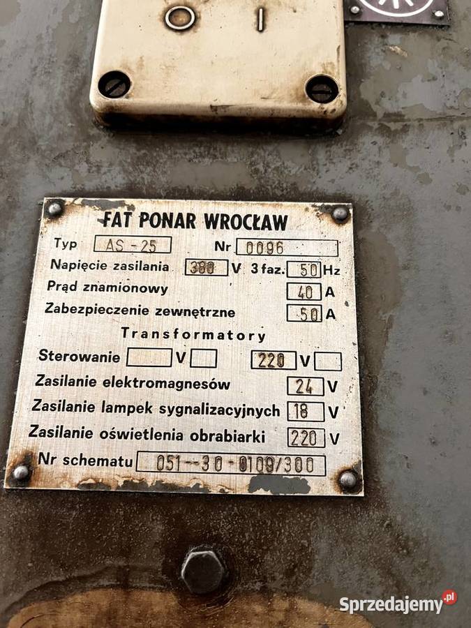 Automat tokarski rewolwerowy AS25 FAT PONAR Radom sprzedam