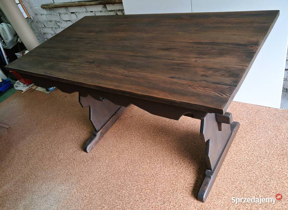 Stół z drewna palisander Cepelia PRL Łódź