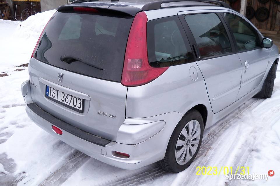Peugeot 206SW 16HDI 110 2005r BT 202309 OC relingi dachowe podkarpackie Gózd