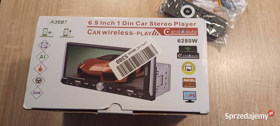 Odtwarzacz samochodowy stereo 69 cala 1 Din osobowe Kotlin