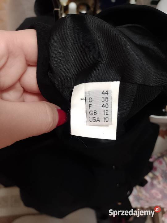 40 Czarna bogato zdobiona biznesowa kamizelka Kraków